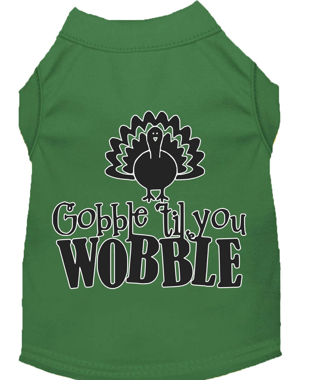 Pet Dog & Cat Shirt "Gobble Til Ya Wobble"