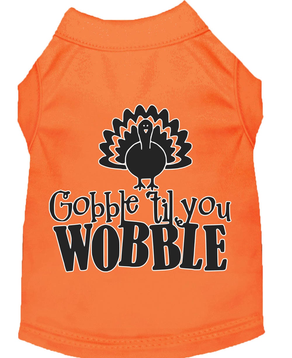 Pet Dog & Cat Shirt "Gobble Til Ya Wobble"