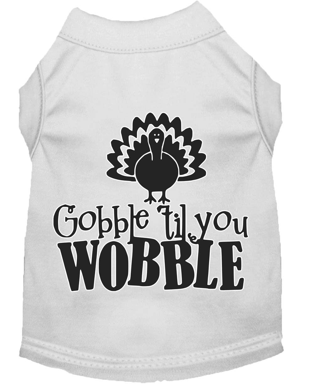 Pet Dog & Cat Shirt "Gobble Til Ya Wobble"