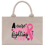 Cotton Canvas Tote Bag Cancer Support