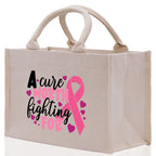 Cotton Canvas Tote Bag Cancer Support