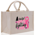 Cotton Canvas Tote Bag Cancer Support