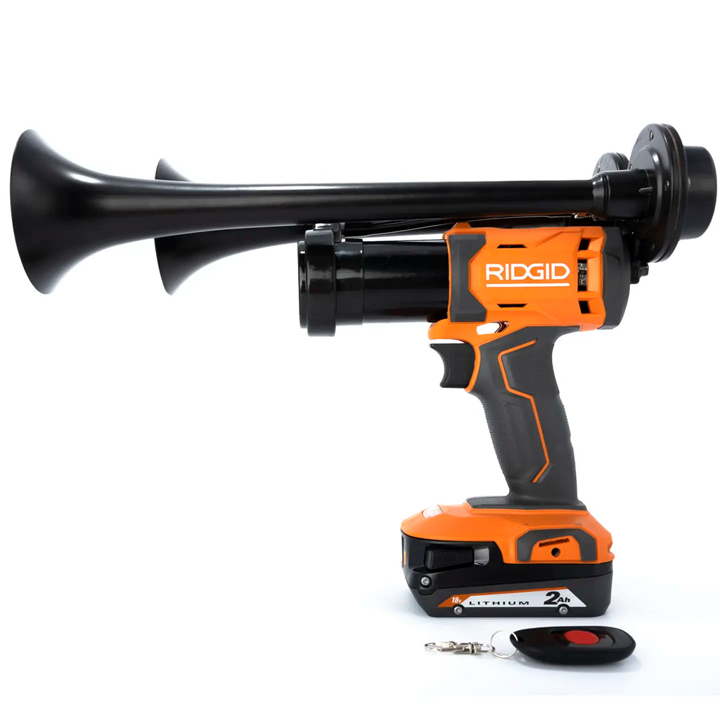 Train Horn for Ridgid Batteries - Dual