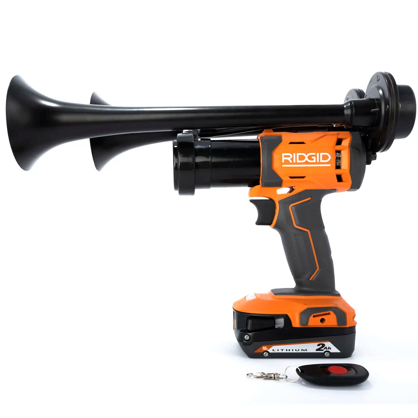 Train Horn for Ridgid Batteries - Dual