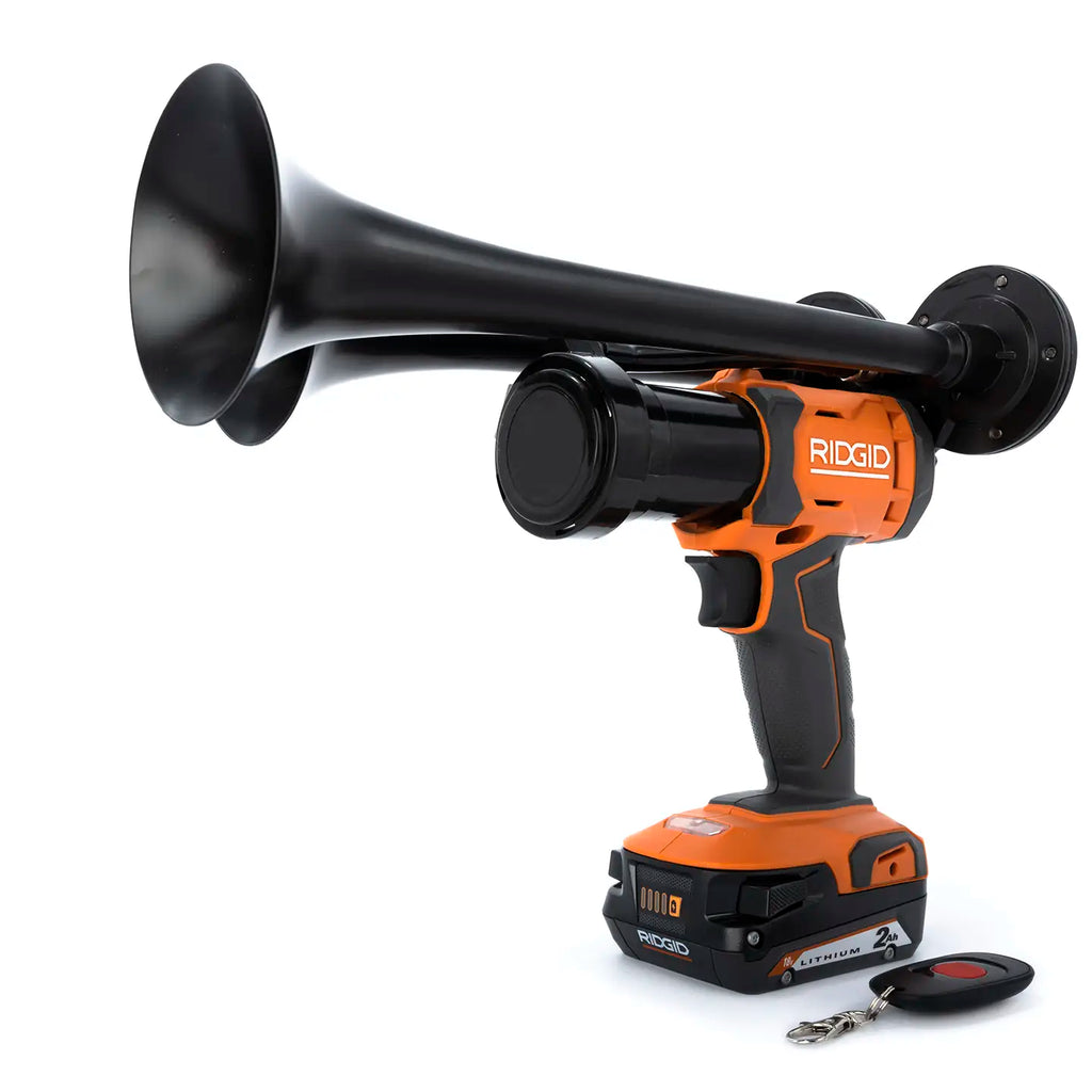 Train Horn for Ridgid Batteries - Dual