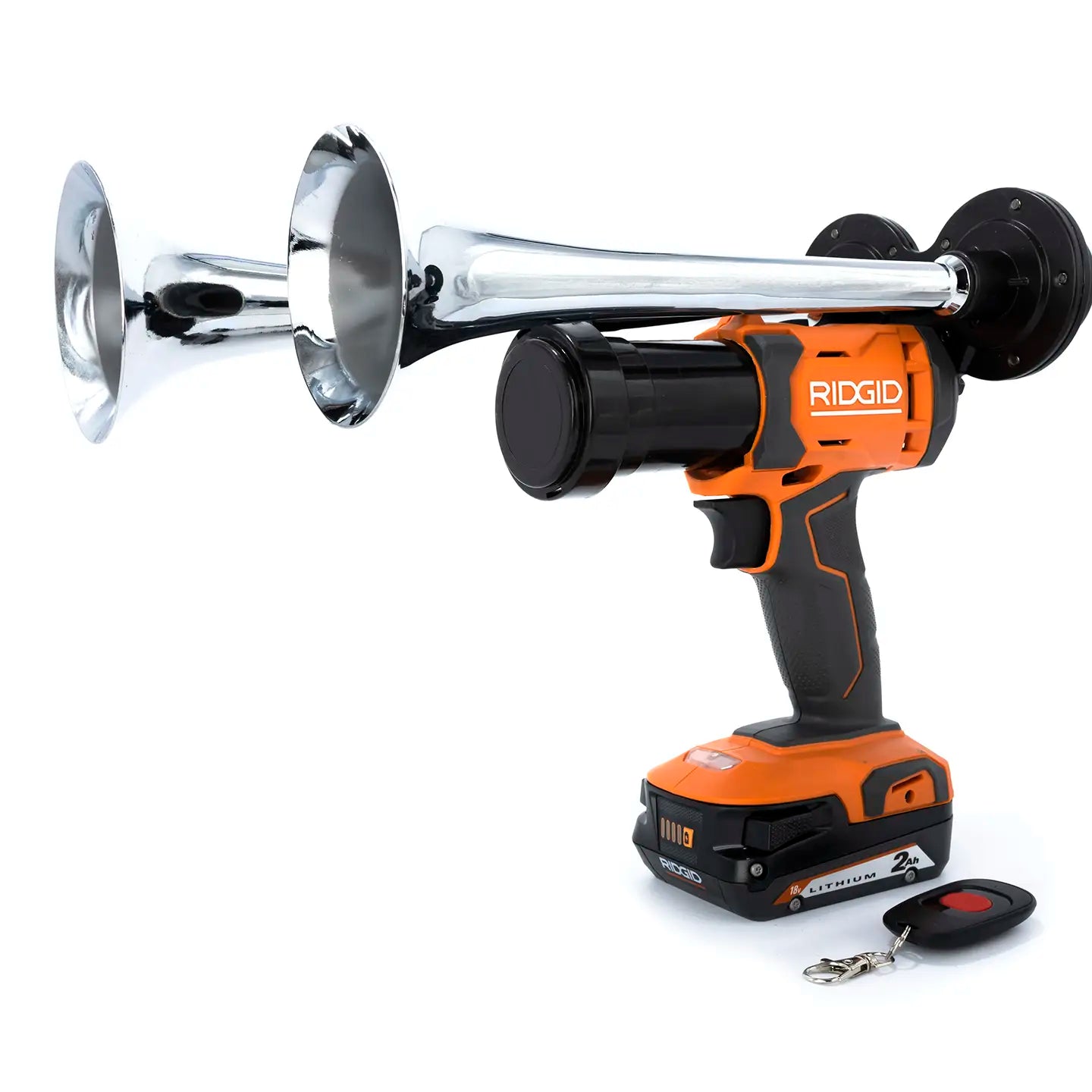 Train Horn for Ridgid Batteries - Dual