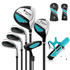 Junior Complete Golf Club Set with Stand Bag Rain Hood