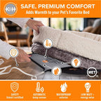 K&H Pet Bed Warmer – Indoor Heated Pad for Cats & Dogs, Thermostatically Controlled, Energy-Efficient, Safe for Arthritis & Comfort