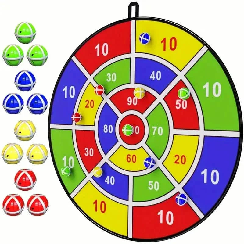 Large 29" Dart Board With Sticky Balls