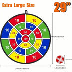Large 29" Dart Board With Sticky Balls