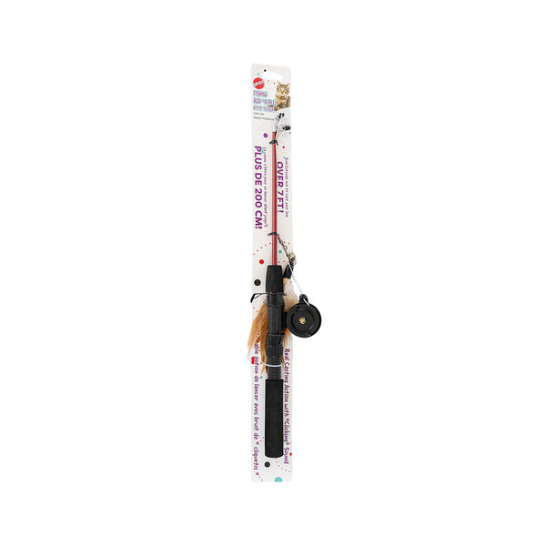 SPOT Fishing Rod N' Reel Kitty Teaser Cat Toy