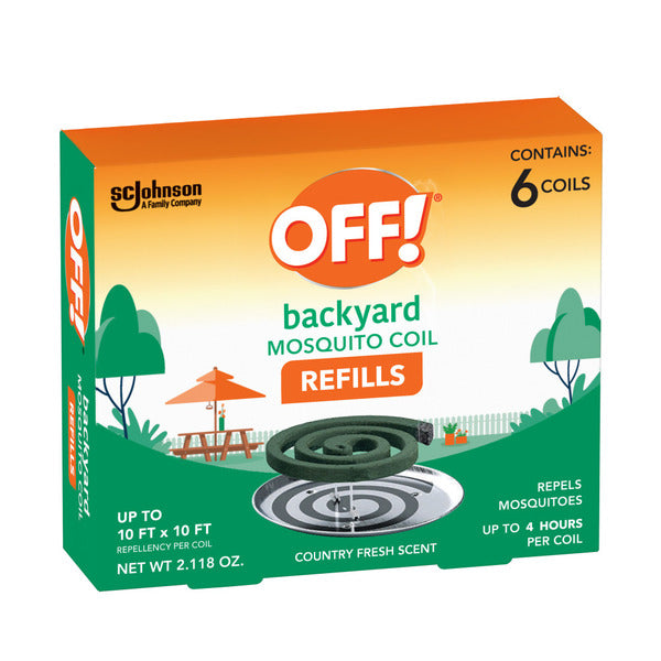 Off!® Backyard Mosquito Coil Refills, Bug Repellent Devices