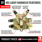 K9R - M5 MOLLE Light Harness