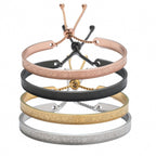 Engraved Titanium Steel Bracelet