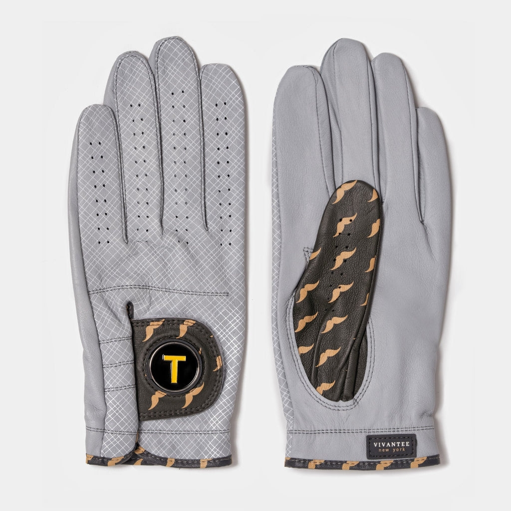 Wooly-Burg | Men's Mustache Patterned Golf Glove