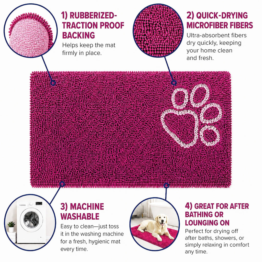 Quick-Drying Anti-Skid Dog Mat
