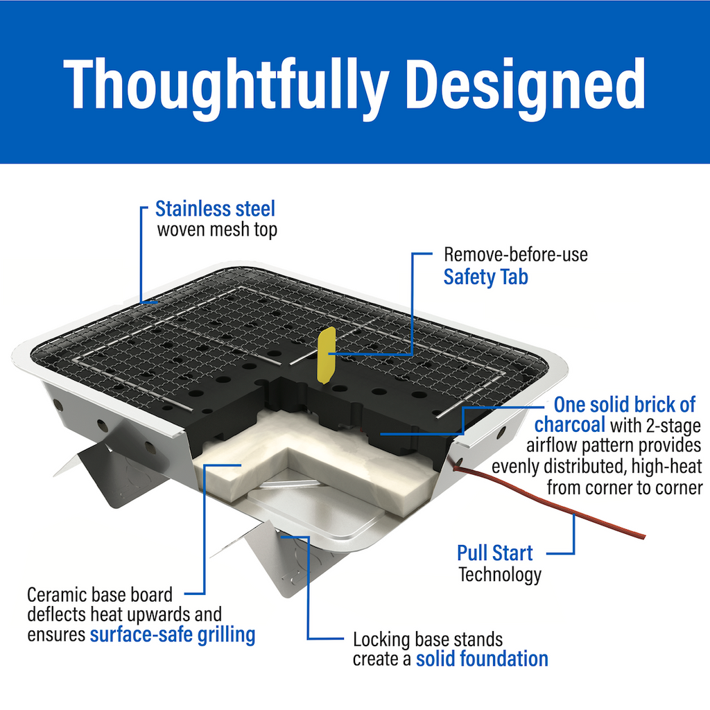Pull Start Fire Grill