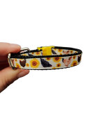 1/2" Chickens And Sunflowers Nylon Dog / Cat Collar