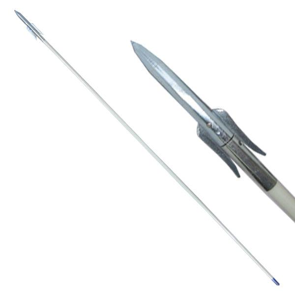 36" Archery Bow Fishing Fish Hunting Arrow head with Silver Torpedo Tip