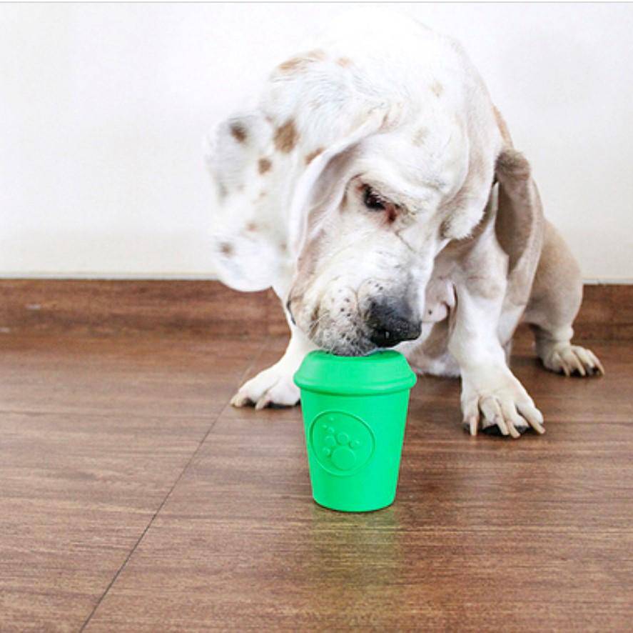 Coffee Cup Rubber Dog Chew Toy