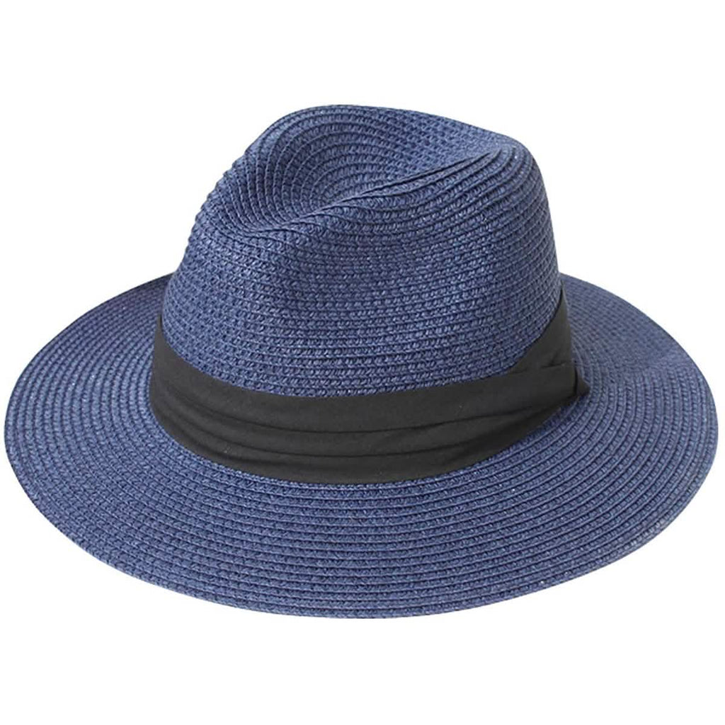 Wide Brim Straw Panama Roll up Hat