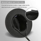 Wide Brim Straw Panama Roll up Hat