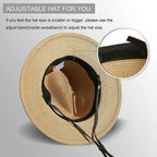 Wide Brim Straw Panama Roll up Hat