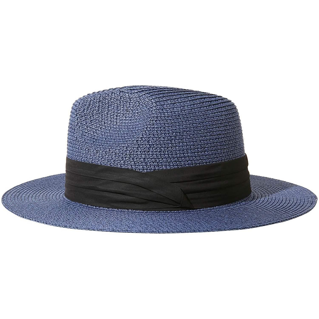 Wide Brim Straw Panama Roll up Hat
