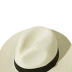 Wide Brim Straw Panama Roll up Hat
